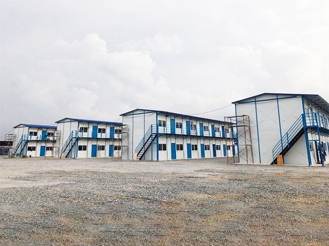 prefabricated labour camp