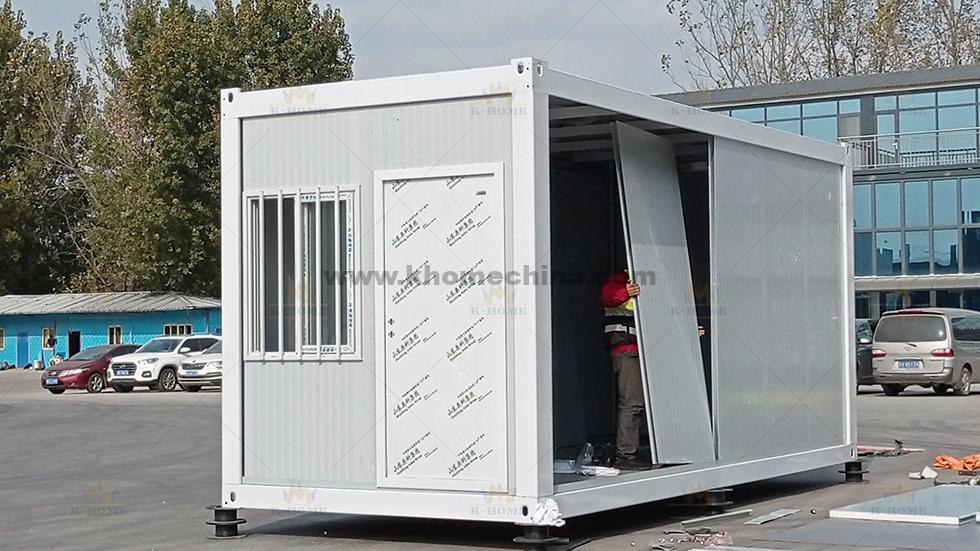 Flat Pack Container House Wall Installation