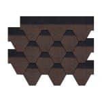 Asphalt Shingles-Mosaic Hexagonal autumn brown