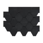 Asphalt Shingles-Mosaic Hexagonal black