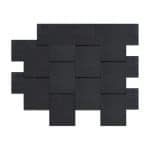 Asphalt Shingles-Rectangular Square black
