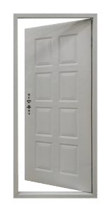 أبواب مربعة بيضاء