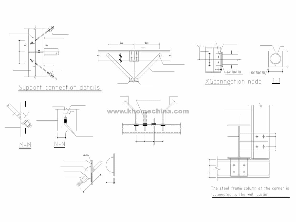 Prefabricated Metal Building Node diagram