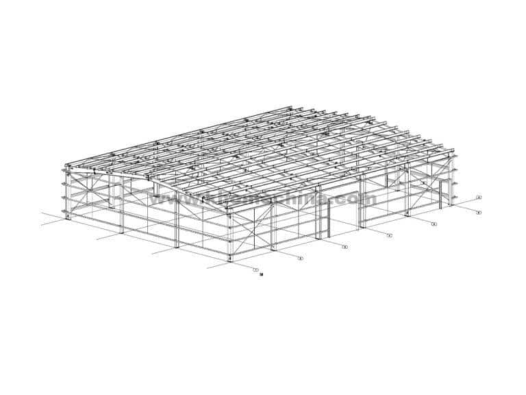Prefabricated Metal Building Structure Layout