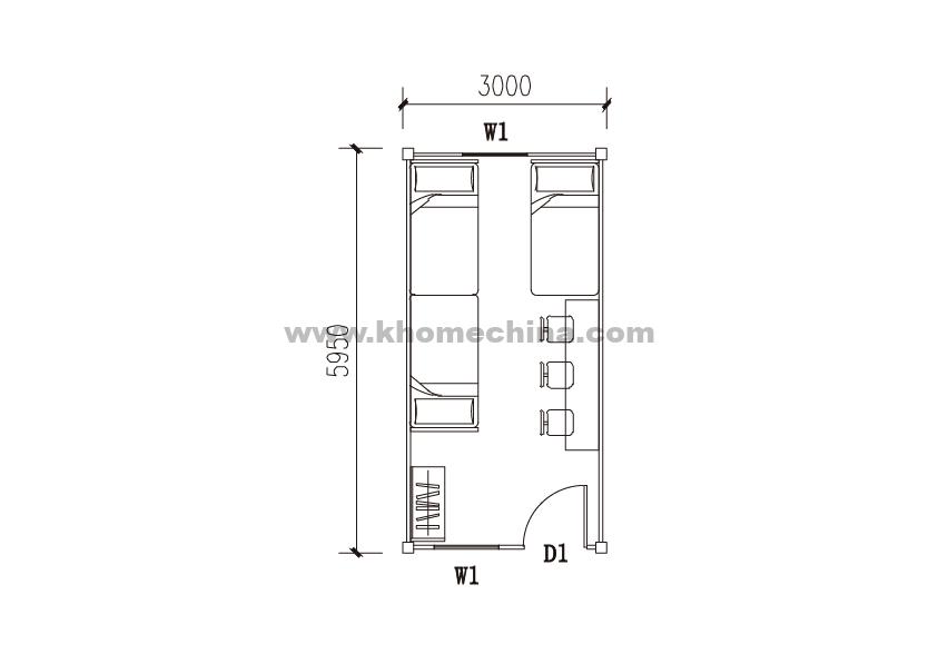 18m² Triple Container Accommodation Unit