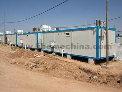 refugee camp containers