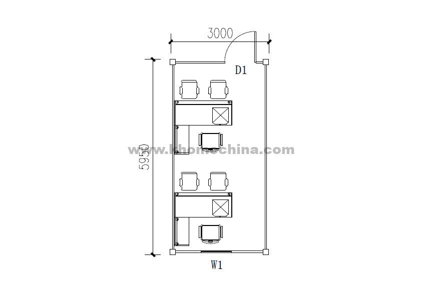 18m² Double Portable Office Container