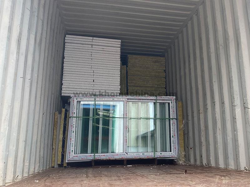 Packing and transportation of container houses