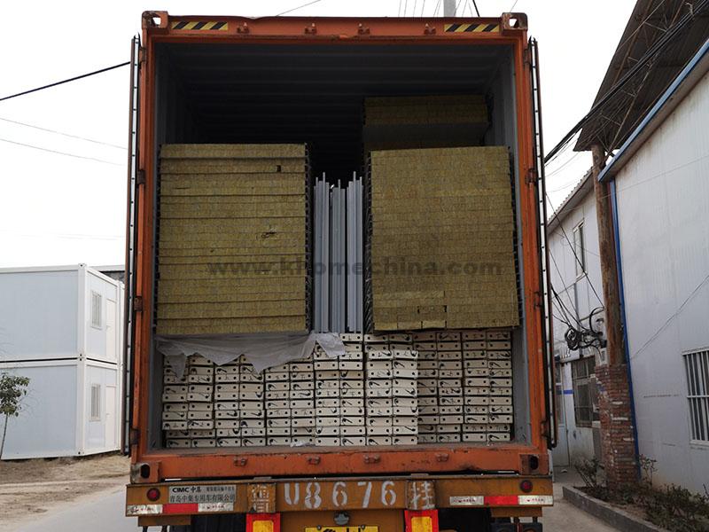 Packing and transportation of container houses