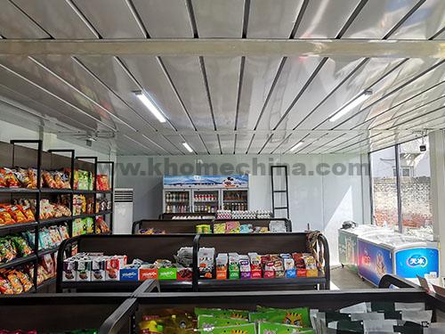 flat pack container shop interior