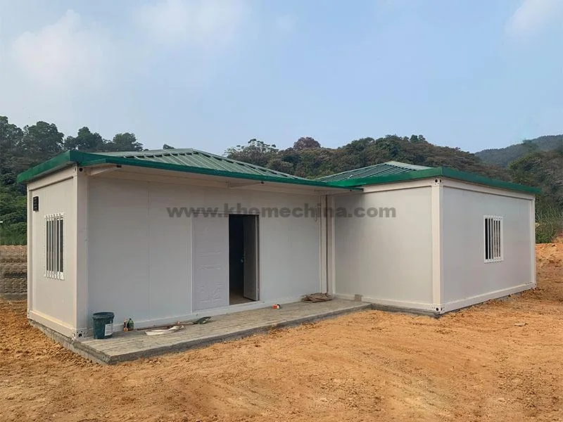 Storage Container House with four slope roof