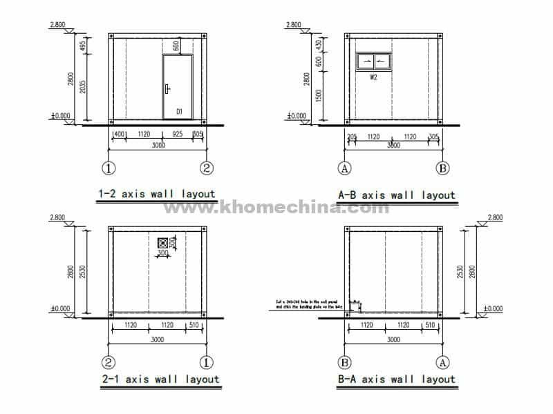 10 feet container toilet design