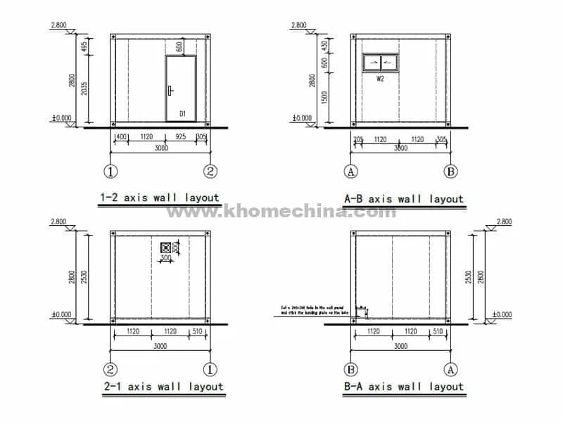 10 feet container toilet design