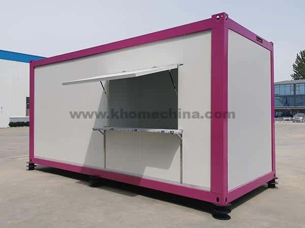 customized 20ft flat pack container house