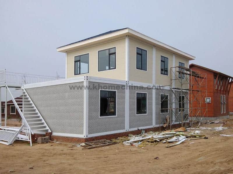 customized 20ft flat pack containers with metal Decorative panels