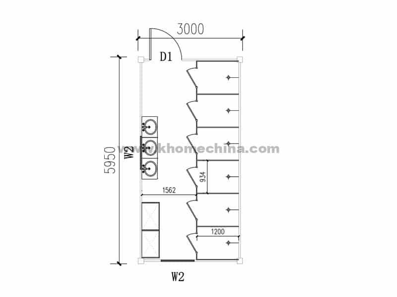 Shower Container 20”