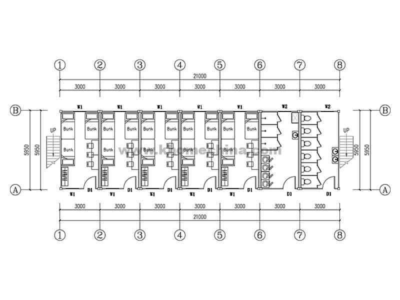 camp accommodation floor plan