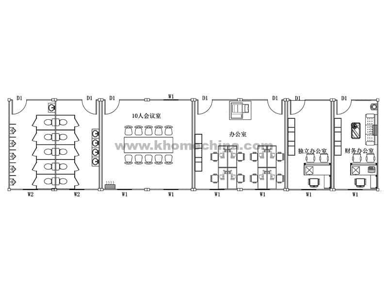 site container office floor plan