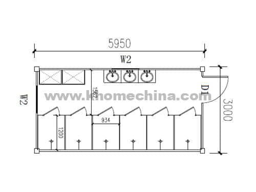 20’’ Shower Container