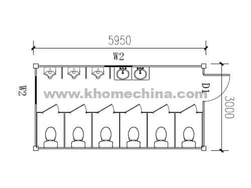 20’’ WC Container