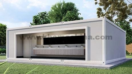 prefabricated toilet container