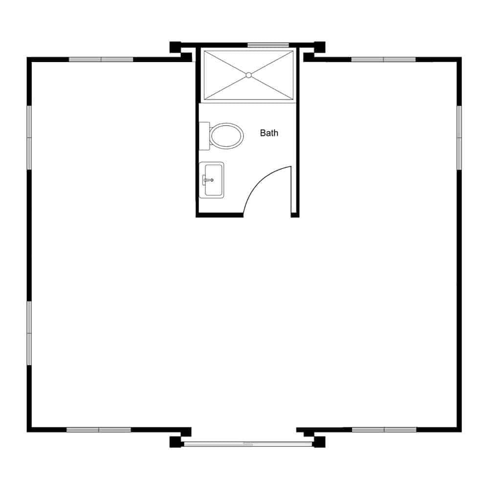 20ft - open plan with ensuite