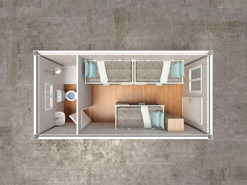 site sleeping accommodation unit