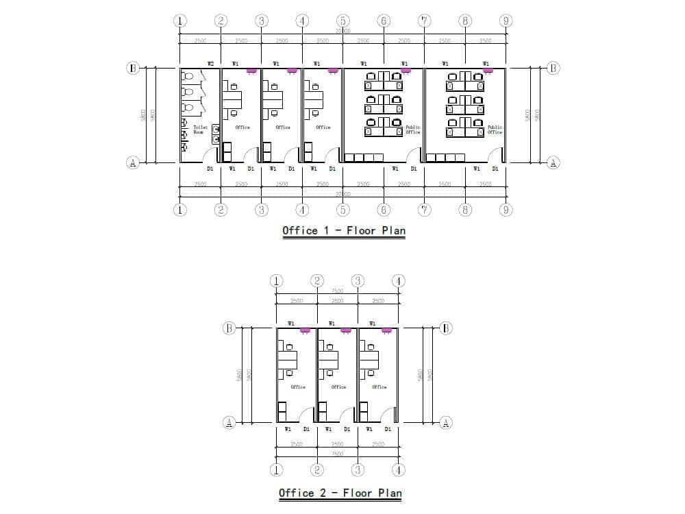 container office floor plan