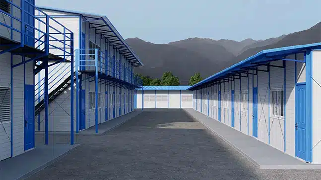 prefabricated k house for construction site accommodation