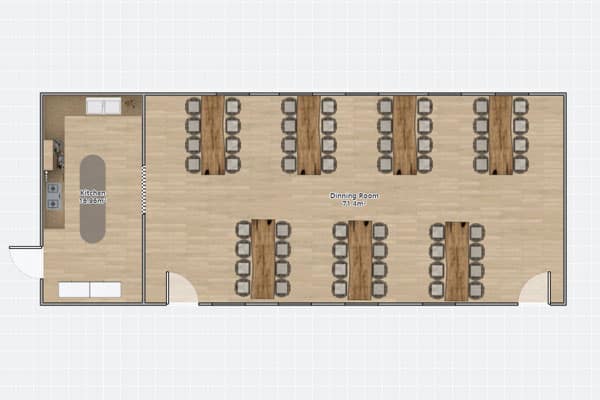 Modular Camp - Dining Hall & Kitchen