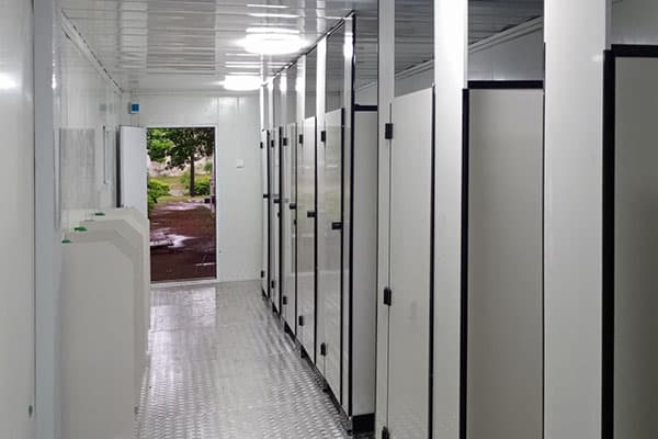 container ablution in South Sudan for Refugees