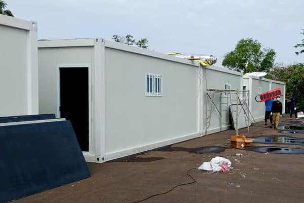 container ablution in South Sudan for Refugees