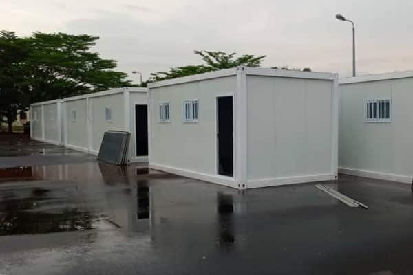 container ablution in South Sudan for Refugees