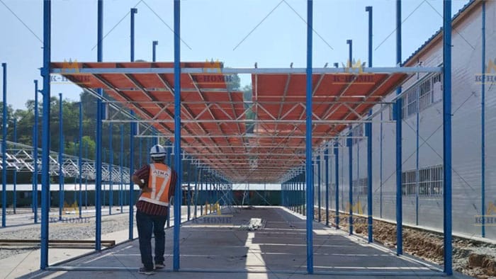 frame structure of affordable prefb workforce housing