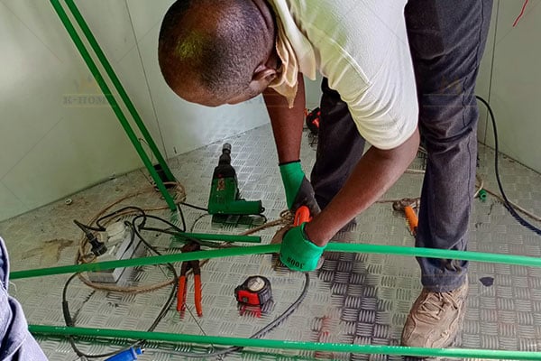 Bathroom equipment installation