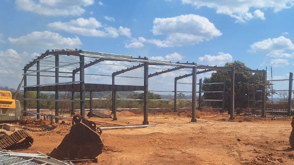 Prefabricated Steel Warehouse in Mozambique - KHOME case study