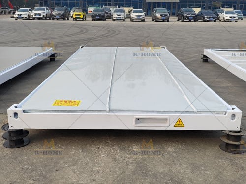 flat pack container roof structure after integrated prefabrication