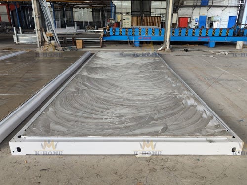 flat pack container‘s glue process